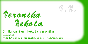 veronika nekola business card